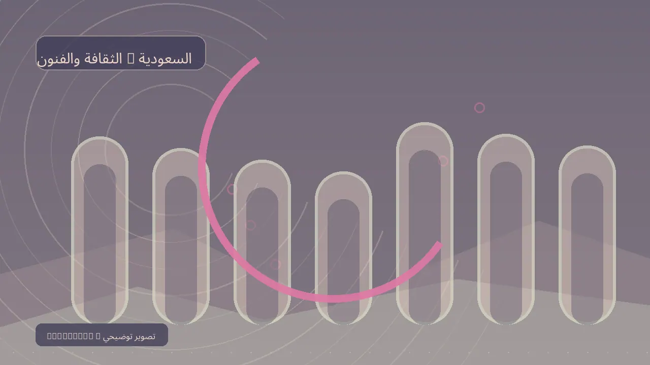 الثقافة والفنون / السعودية — رسم تحريري توضيحي غير فوتوغرافي