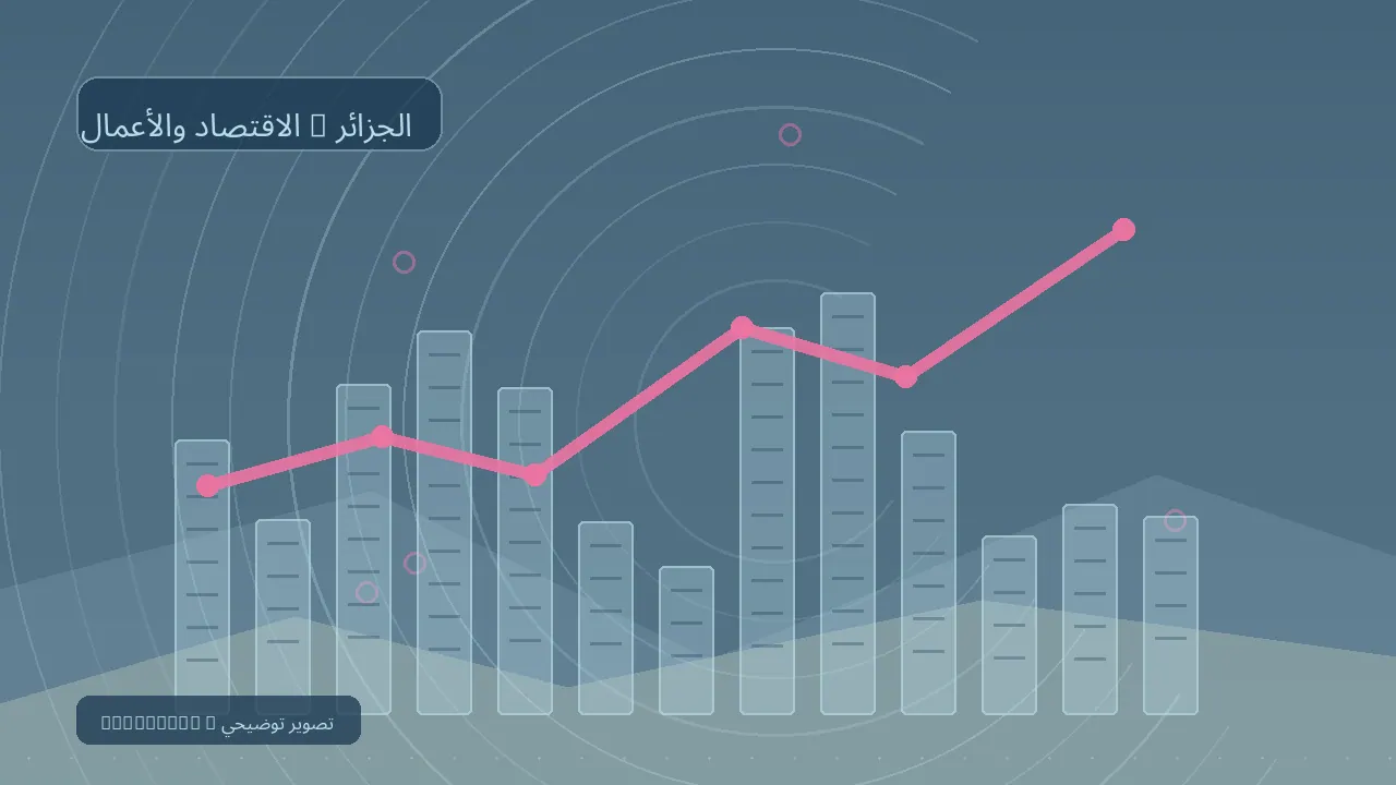 الاقتصاد والأعمال / الجزائر — رسم تحريري توضيحي غير فوتوغرافي