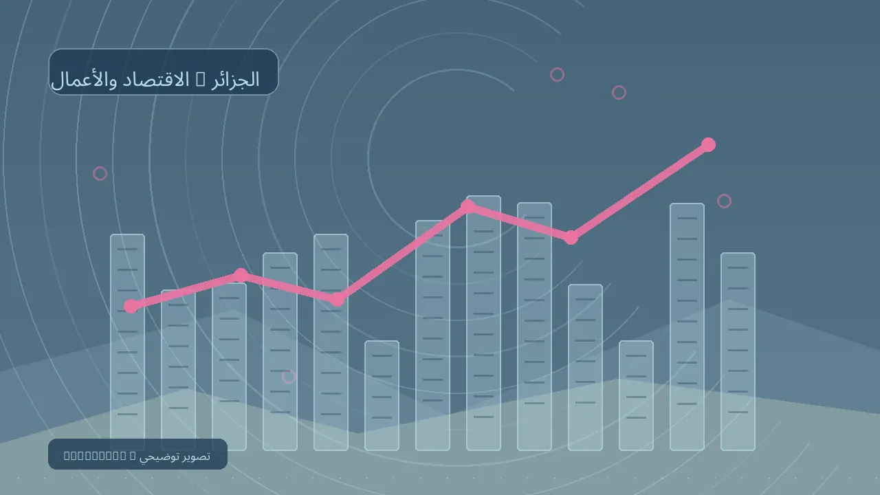 الاقتصاد والأعمال / الجزائر — رسم تحريري توضيحي غير فوتوغرافي