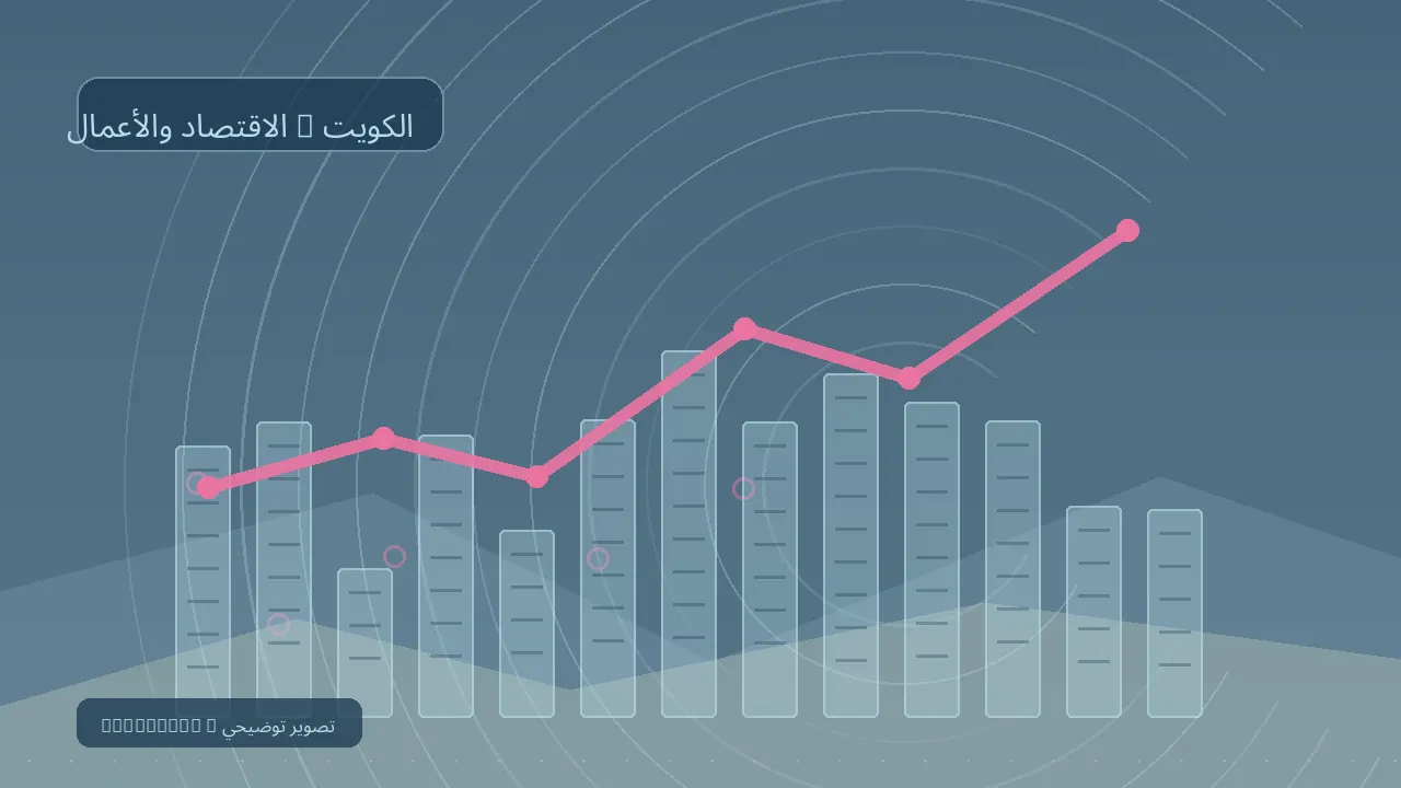 الاقتصاد والأعمال / الكويت — رسم تحريري توضيحي غير فوتوغرافي